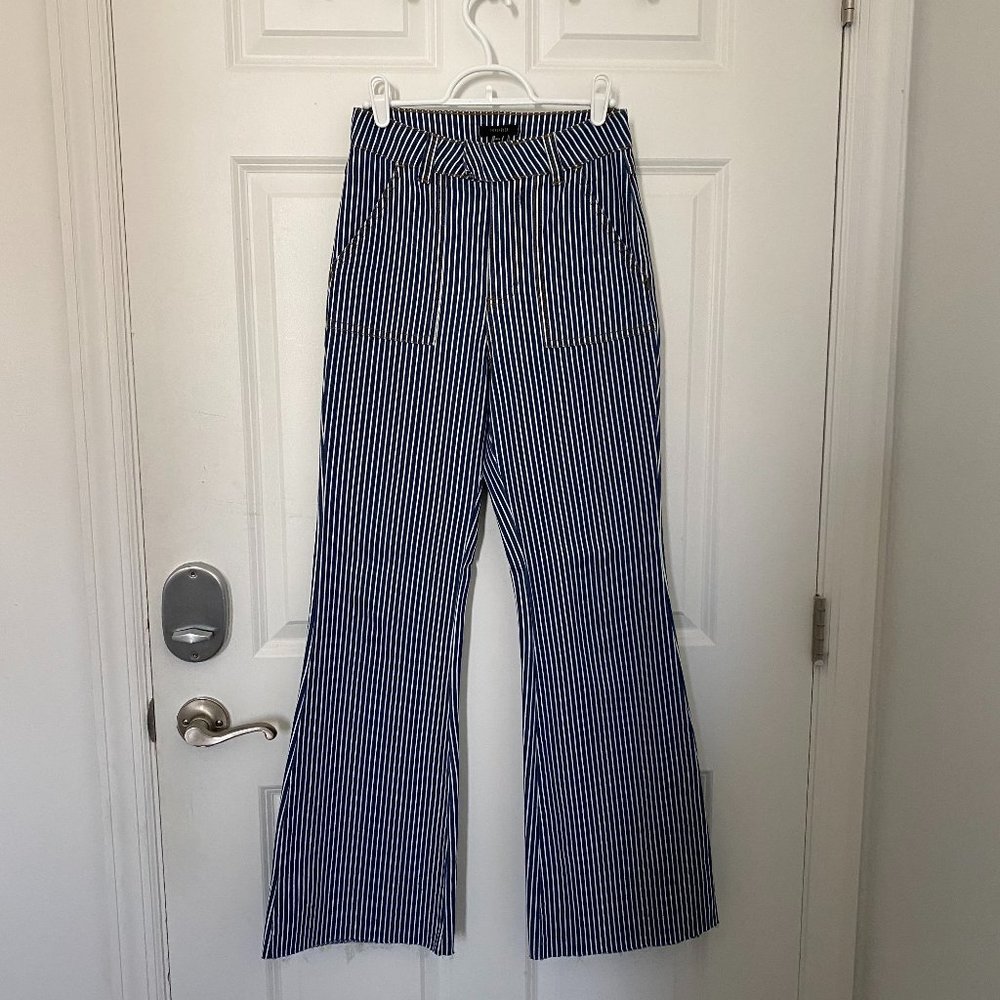 Striped Flare Jeans